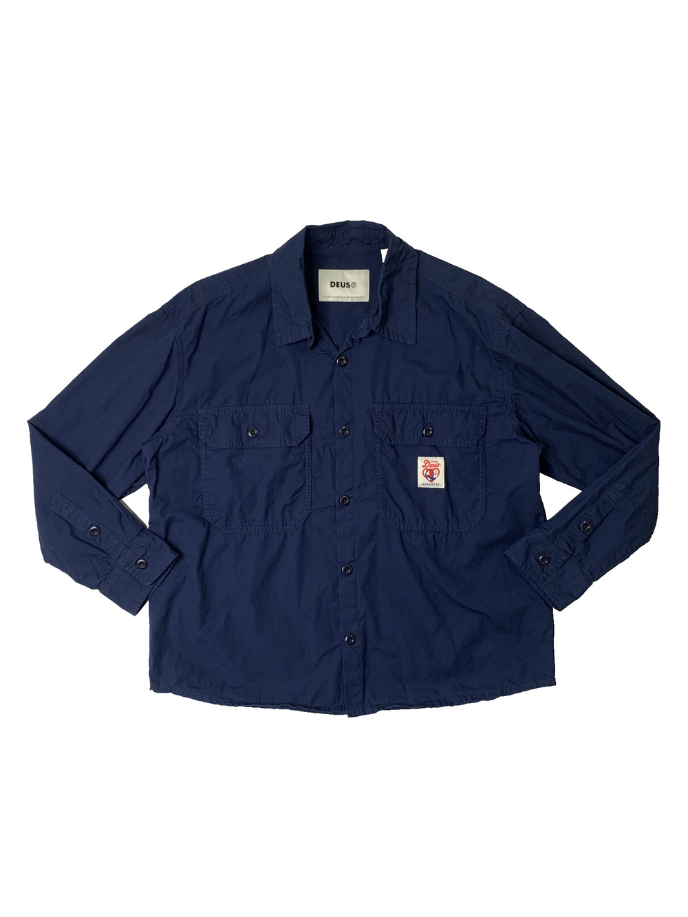 Deus Ex Machina Shirt Womens‎ 14 Joanie Cotton Oversized Button Up Long Sleeve